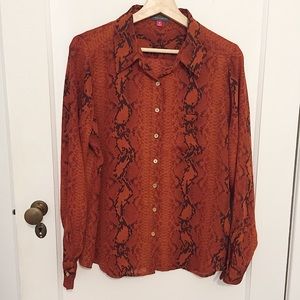 Vince Camuto Reptile Blouse